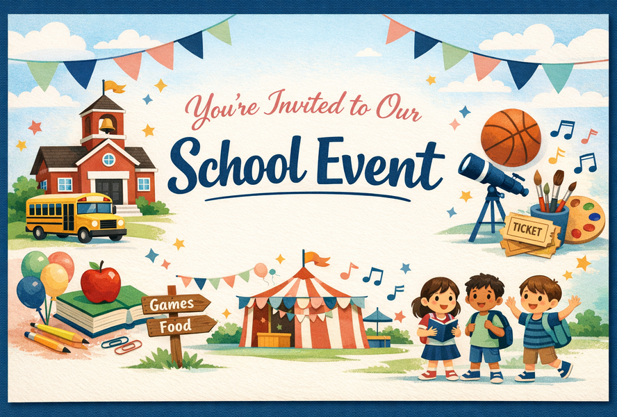 School Event / PTA Notice front